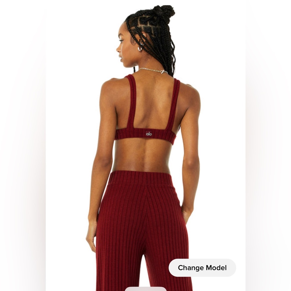 ALO Ribbed Bralette - Picture 2 of 2